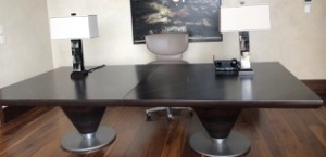 Gorgetti desk and  leather Chair