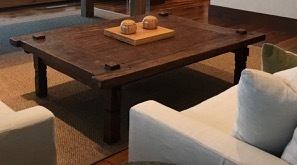 LG Antique Wood Coffee Table Slight damage