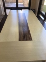 Large Two Tone Wood Dining Table