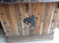 M 586 Western  Bar 5' x 26" x 41" H $1,500