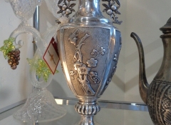 M 602 Silver Pao Kuang Bird Vase 11in. H  $1,500