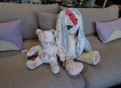 M 638 Vintage Patchwork Bunny $125