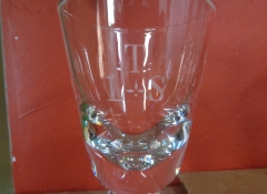 M 647 Set of 9 Steuben Wine Glasses $675