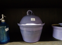M 664 Purple Pot with Lid 12" $160
