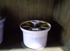 M 665 Purple Pot with Lid 9" $100