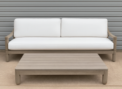 M 632  RH Miramar Sofa, Coffee Table, & 2 Lounges $8,000