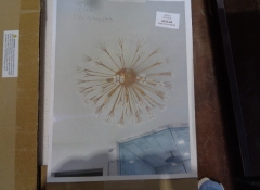 L 159 Sputnik Flush Mount Fixture 30in. Dia. x 15.25in. H x 7in. Dia Ceiling Plate $475