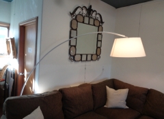 L 180 Marble Base Arch Lamp $225