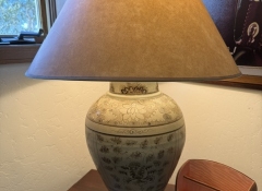 L 210 Pr. Green Ceramic Lamps $300