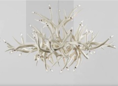 L 194 Roll & Hill Faux Antler Chandelier $5,000