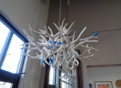 L 194 Roll & Hill Faux Antler Chandelier $5,000