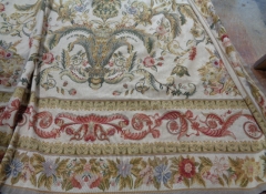 R 4 Wool Needlepoint Rug 9ft x 12ft $1,200