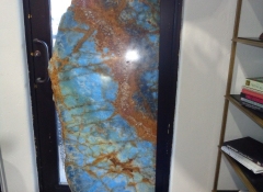 A 703 Labradorite Art lit from behind 26in. W x 71in. H ea. $10,000