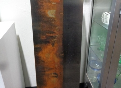 A 716 Acid Wash Abstract on Metal 24in x 50in $375