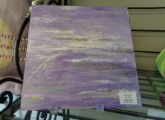 A 718 Lavender Abstract by Terri Ziets 10in x 10in $125