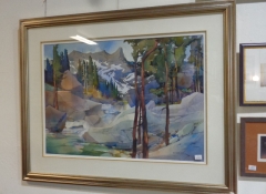 A 712 Wilderness Serenity Watercolor by Laitinen 43" x 52" $2,600