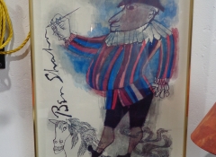 A 727 Jester on Horse by Ben Shahn 20" x 28" $175