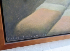 A 742 Twin Beds Oil Pastel by Carol Anthony $1,100