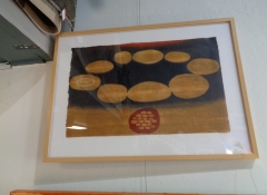 A 743 Yellow Circles Lithograph $395
