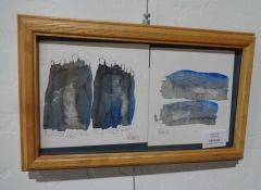 A 746 Figurative Water Color by Gino Hollander $450