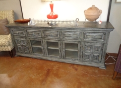 F 144 82in. Charcoal Media Console $550