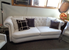 F 204 Vanguard White Stud Sofa $1,250 ea Qty 2
