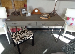 F 205 Grey Shagreen Desk $475