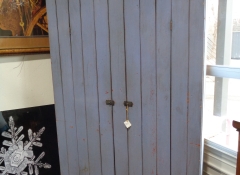 F 222 Blue Rustic 2 Door Hutch 47in x 14in x 77in H $595