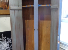F 222 Blue Rustic 2 Door Hutch 47in x 14in x 77in H $595