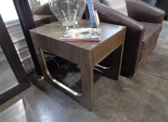 F 229 Wood Single Drawer Side Table $250