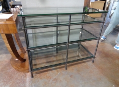 F 261 Iron Glass Shelf Console $425