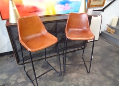F 254 Pr. Leather Barstools $450