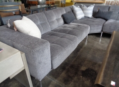 F 253 American Leather Gray Barcelona Sectional 10' x 10' $6,000