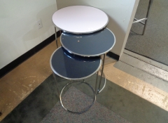 F 250 Set of 3 Chrome Nesting Tables $150