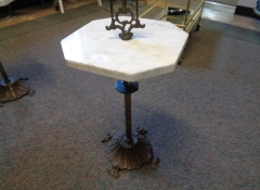 F 249 Marble Top Smoking Table $150 ea. Qty 2