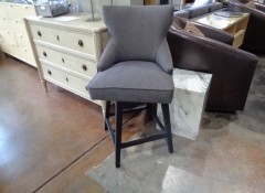 F 272 Set of 4 Gray Swivel Stools $800