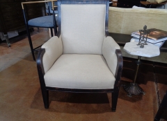 F 273 Pr. Linen Arm Chairs $1,200