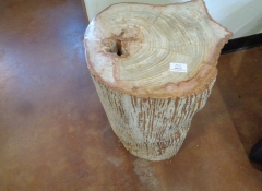 F 284 Petrified Log Side Table $995