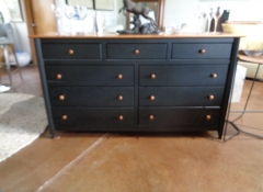 F 275 Two Tone 9 Drawer Dresser $400