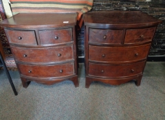 F 277 Pr. Leather Wrapped Nightstands $300
