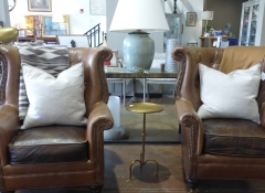 F 285 D. Heritage Leather Chairs $1,000 ea. Qty 2