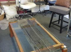 F 303 Aspen Glass Custom Top Coffee Table $425