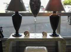 F 300 Capiz Sofa Table $150