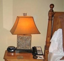 195 Pair Carved Box Look Lamps